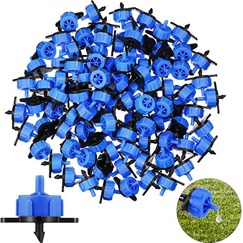 Honoson 80 Pieces Pressure Compensating Drip Emitters Adjustable Irrigation Drippers Drip Irrigation Micro Connectors for Garden Lawn Drip Irrigation -2 GPH Blue- Honoson 80 Pieces Pressure Compensating Drip Emitters Adjustable Irrigation Drippers Drip Irrigation Micro Connectors for Garden Lawn Drip Irrigation -2 GPH Blue-