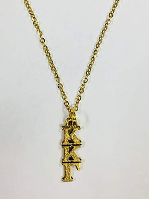 Gold Kappa Kappa Gamma KKG Sorority Lavaliere Necklace 18 inch chain Gold Kappa Kappa Gamma KKG Sorority Lavaliere Necklace 18 inch chain
