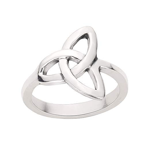 CloseoutWarehouse Sterling Silver Wicca Triquetra Ring Size 7