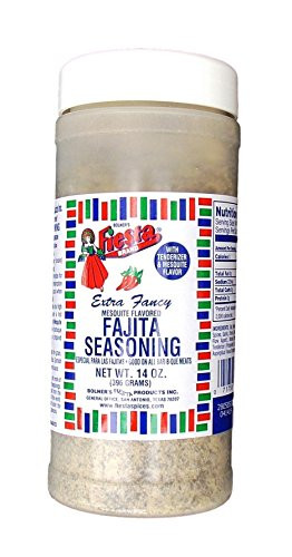 Bolner's Fiesta Brand Mesquite Flavored Fajita Seasoning with Tenderizer 14 Oz