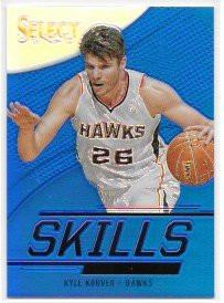 Kyle Korver 2013-14 Select Skills Prizms Blue 46-49 Atlanta Hawks Insert Card 30