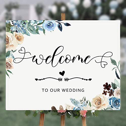 Rustic Welcome To Our Wedding Sign Wedding Welcome Sign Wedding Sign Rustic Wedding Decor Wedding Stationery Welcome To Our Wedding - 11x14inch UNFRAMED