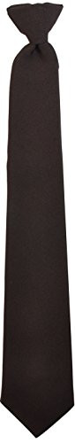 HWC 3" Police and Security Pullaway Clip on Neckties -22" Brown-