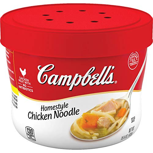Campbell's Soup Homestyle Chicken Noodle Microwavable Bowl 15.4 oz Campbell's Soup Homestyle Chicken Noodle Microwavable Bowl 15.4 oz