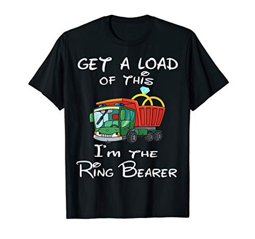 Men's Wedding Party I'm the Ring Bearer Truck Gifts T-Shirt