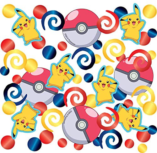 Amscan International 10026060 9904827 Pokemon 14g Confetti Embossed-Printed Pokémon