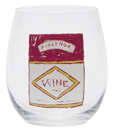 C.R. Gibson DSW-14067 Pinot Noir Wine Oh Stemless Wine Glass