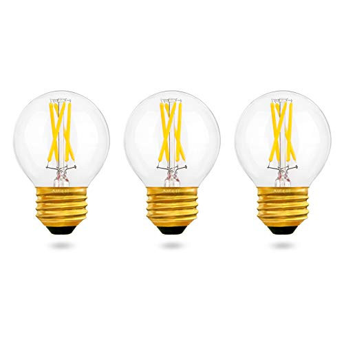 A15 LED Bulb Daylight 4W-40-Watt Equivalent- Bright White 5000K AIELIT Dimmable E26 LED Light Bulbs for Hanging Lamp Chandelier Pendant Lights 3-Pack