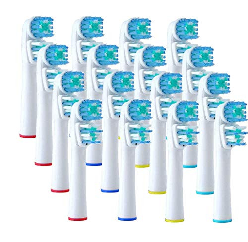 Compatible with Oral B Braun Replacement Brush Heads - 16 Count Generic Electric Toothbrush Dual Clean Heads with Soft Bristles - Sensitive Gum Care Toothbrush Refill Compatible with Oral B Braun Replacement Brush Heads - 16 Count Generic Electric Toothbrush Dual Clean Heads with Soft Bristles - Sensitive Gum Care Toothbrush Refill