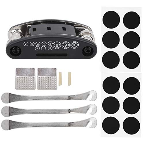 AMONIDA Bike Multi Tool Mountain Bike Tool Kit Bicycle Repair Kit Bike 16 in 1 Tool Tyre Lever Bike Repair Kit Repair Kit Bicycle for Bicycle Repair AMONIDA Bike Multi Tool Mountain Bike Tool Kit Bicycle Repair Kit Bike 16 in 1 Tool Tyre Lever Bike Repair Kit Repair Kit Bicycle for Bicycle Repair
