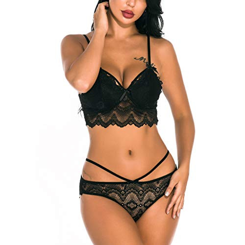 Sexy Lingerie For WomenWomen Sexy Lingerie Set Two Piece Lace Bra and Panty Set Babydoll Sleepwear R-black Sexy Lingerie For WomenWomen Sexy Lingerie Set Two Piece Lace Bra and Panty Set Babydoll Sleepwear R-black