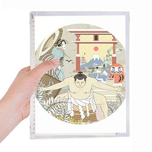 Japan Japanese Ukiyo-e Leaves Notebook Loose Leaf Diary Refillable Journal Stationery