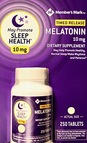 Member's Mark Melatonin 10mg with Vitamin B6 250 Tablets