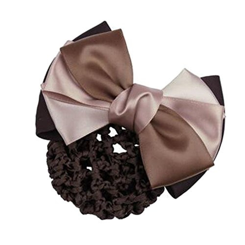 Ladies Snood Net Barrette Hair Clip Bun Cover Mesh Bow Barrette K Ladies Snood Net Barrette Hair Clip Bun Cover Mesh Bow Barrette K