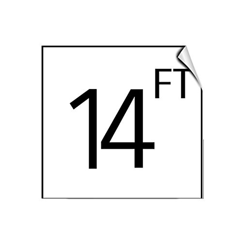 14 Feet Activity Pool Label Decal Sticker Sticks to Any Surface