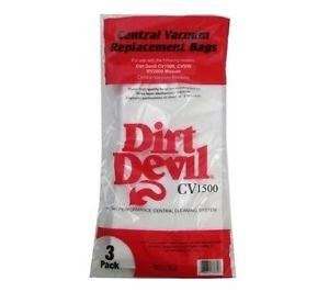 Dirt Devil Central Vacuum Cleaner 3PK Paper Bags  9597