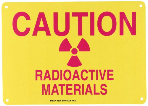 Brady 25285 Plastic Radiation and Laser Sign 10" X 14" Legend "Caution Radioactive Materials -with Picto-" Brady 25285 Plastic Radiation and Laser Sign 10" X 14" Legend "Caution Radioactive Materials -with Picto-"
