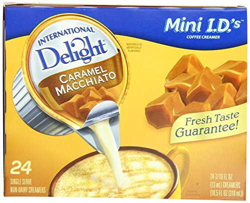 International Delight Coffee Creamer Singles CARAMEL MACCHIATO -24 servings-