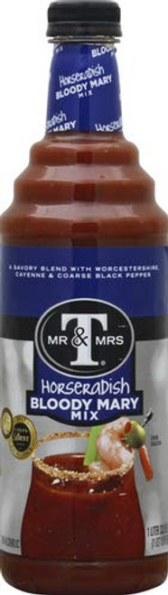 Mr.  and  Mrs. T Horseradish Bloody Mary Mix 1 Liter Bottle