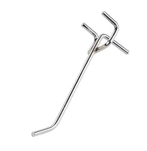 Pegboard Hooks - 50-Pack 4-Inch Pegboard Metal Hooks, Pegboard Hangers, Galvanized Shelving Hooks, Pegboard Organization, Pegboard Accessories