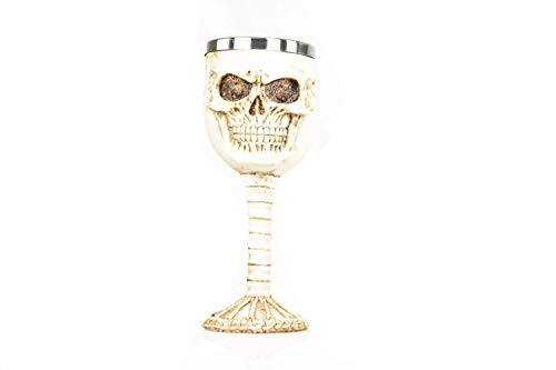 Skull Wine Goblet/Chalice Skeleton Party Cups with Stainless Steel Insert