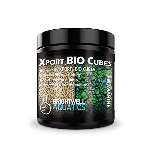 Brightwell Aquatics Xport BIO Cubes - Ultra-Porous Biological Filter Media for Filtration in Marine and Freshwater Aquariums 250-ml -XPCubeBIO250- Brightwell Aquatics Xport BIO Cubes - Ultra-Porous Biological Filter Media for Filtration in Marine and Freshwater Aquariums 250-ml -XPCubeBIO250-