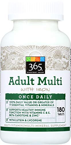 365 Everyday Value Adult Multi with Iron 180 ct