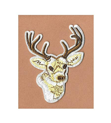 Deer - Wild Animal - Hunting - Embroidered Iron On Applique Patch - B