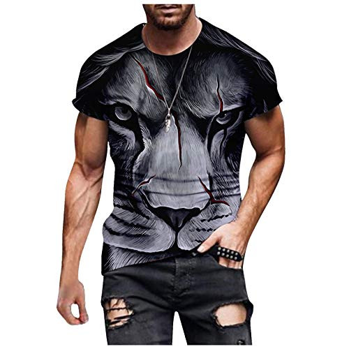 Shirt for Men Men's T-Shirts Fashion Summer Short Sleeve Cotton Crew Neck Loose Casual Tees Blouse Tops Street Fashion Casual Printed Crew Neck Shirt Muscle Tee Shirts Top Black L Shirt for Men Men's T-Shirts Fashion Summer Short Sleeve Cotton Crew Neck Loose Casual Tees Blouse Tops Street Fashion Casual Printed Crew Neck Shirt Muscle Tee Shirts Top Black L