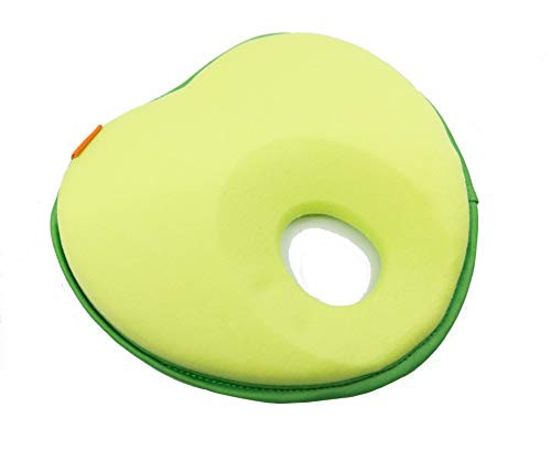 Hillside Newborn Baby Pillow | Head Shaping Pillow for Preventing Flat Head Syndrome - Plagiocephaly in Infants (Green)