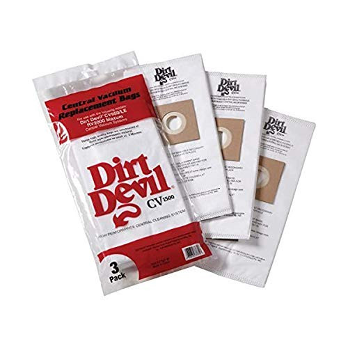 TVP Replacement for Dirt Devil CV-950 CV1500 Central Vacuum Cleaner Paper Bags 3pk  9597