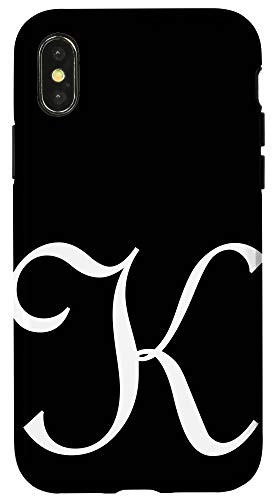 iPhone X-XS K Initial Letter Personalized Family Last Name Monogram Case