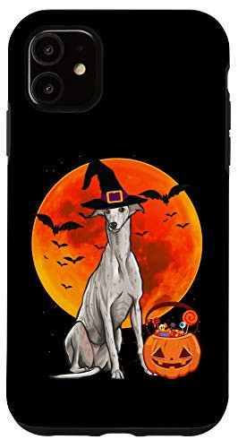 iPhone 11 Dog Halloween Greyhound Jack O Lantern Pumpkin Case