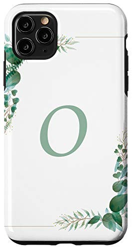iPhone 11 Pro Max Letter O Floral Frame Name Initial Cute Flower Lover Gifts Case