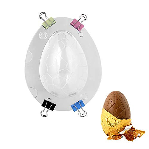 3D Easter Chocolate Mold Rabbit Bunny Dinosaur Eggs Shape Non-Stick Silicone Mold DIY Cake Baking Making Tool for Jelly Candy Pudding -Egg-B-