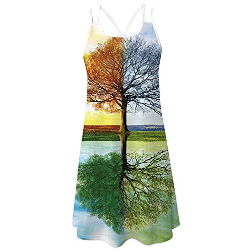 Summer Dress Women 3D Printing Sling O-Neck Hollow Out Slim Bottoming Shirt Dress Casual Dress Summer Dress Women 3D Printing Sling O-Neck Hollow Out Slim Bottoming Shirt Dress Casual Dress