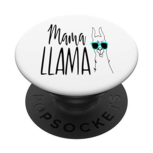 Mama Llama Gifts For Girls Funny Llama Costume Mama Llama PopSockets PopGrip- Swappable Grip for Phones  and  Tablets
