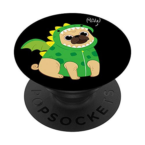 Funny Pug Pugzilla dog Cute Dinosaur Puggy lover cool T-rex PopSockets PopGrip- Swappable Grip for Phones and Tablets Funny Pug Pugzilla dog Cute Dinosaur Puggy lover cool T-rex PopSockets PopGrip- Swappable Grip for Phones and Tablets