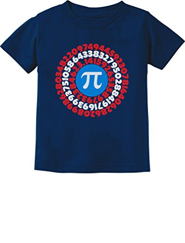 Pi Day Superhero - Captain Pi Gift for Math Geeks Toddler-Infant Kids T-Shirt 18M Navy
