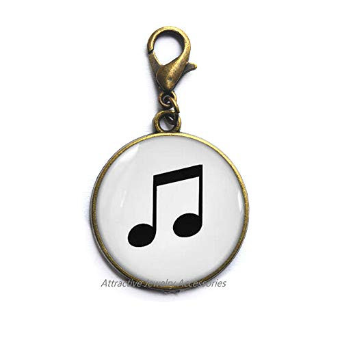 Music Note Zipper Pull G Clef Zipper Pull Treble Clef Music Lover Zipper Pull Music CharmMusic Jewelry Music Note Lobster ClaspQK0O193