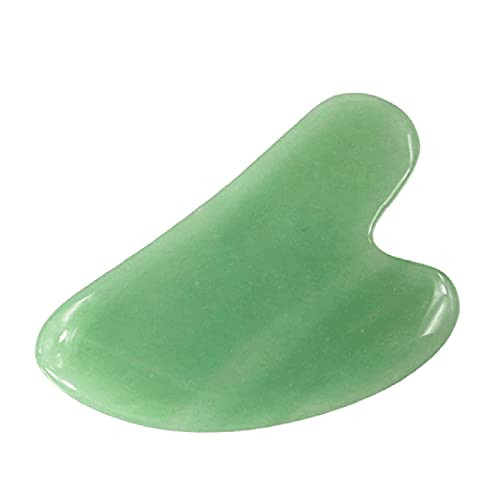 Gua Sha Facial Tool Natural Jade Stone Guasha Board for Face and Body Beauty Facial Lifting and Tightening Massage Anti-Wrinkles Anti-Aging Skin Care and Rejuvenation -Green- Gua Sha Facial Tool Natural Jade Stone Guasha Board for Face and Body Beauty Facial Lifting and Tightening Massage Anti-Wrinkles Anti-Aging Skin Care and Rejuvenation -Green-