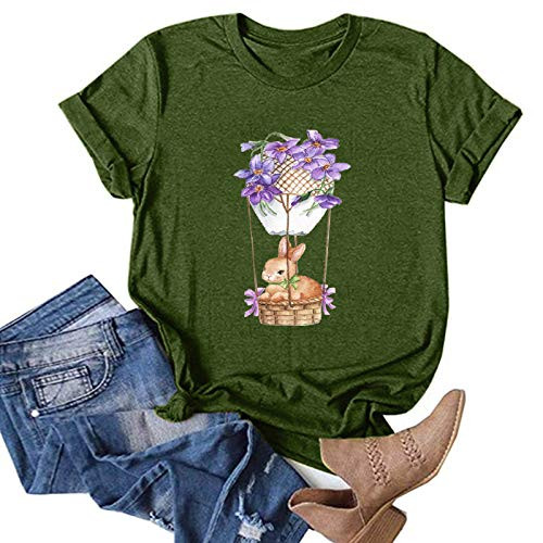 POLLYANNA KEONG Womens Easter TshirtsTshirts for Women Womens Loose T-Shirts Casual Sunflower Printing O-Neck Short Sleeves Blouse Tops Shirts POLLYANNA KEONG Womens Easter TshirtsTshirts for Women Womens Loose T-Shirts Casual Sunflower Printing O-Neck Short Sleeves Blouse Tops Shirts