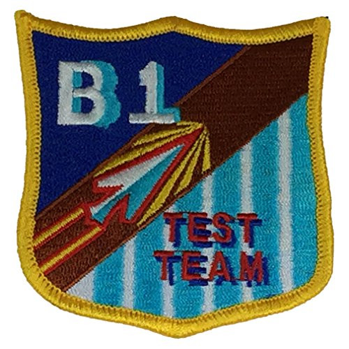 USAF B-1 BOMBER TEST TEAM PATCH - Color - Veteran Owned Business