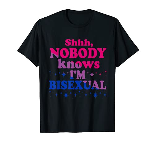 Shhh Nobody Knows I'm BISEXUAL LGBT Pride T-Shirt