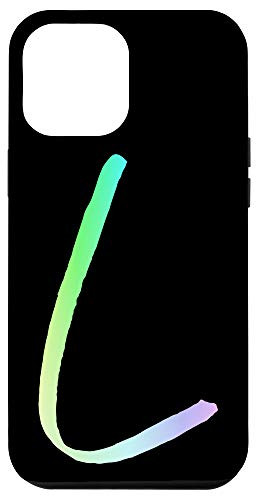 iPhone 12 Pro Max Initial L Phone Case Colorful Rainbow Bright Colors Letter L Case
