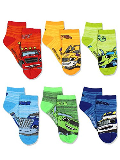 Blaze and the Monster Machines Toddler Boys 6 pack Socks -Medium -6-8- Multi- Blaze and the Monster Machines Toddler Boys 6 pack Socks -Medium -6-8- Multi-