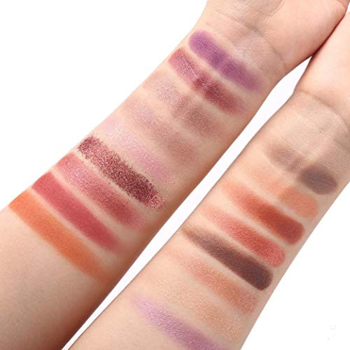 18-Color Eyeshadow Palette Waterproof Non-Blooming Long-Lasting Matte Pearlescent Eyeshadow Palette Pearl Glitter Eye Shadow Powder Palette Matt Eyeshadow Cosmetic Makeup -Multi-