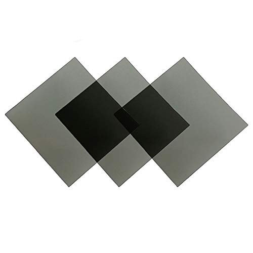 RENIAN Polarized Film Sheets 7x7inches-18x18cm Adhesive Polarizer Linear Polarizing Filter for Screen Educational Physics
