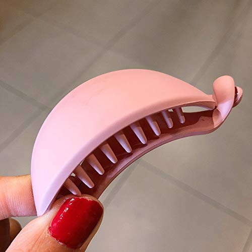 HAS MOUNTAIN - Cute Candy Colors Banana Shape Hair Claws Women Girls Sweet Hair Clips Ponytail Holder Hairpins Fashion Hair Accessories -B-