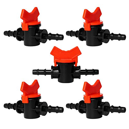 Quickun 5-16" Hose ID Drip Irrigation Barbed Ball Valve Shut Off Switch Hose Barb Valve for Garden Drip Irrigation Aquarium Hose Tube 5Pcs Quickun 5-16" Hose ID Drip Irrigation Barbed Ball Valve Shut Off Switch Hose Barb Valve for Garden Drip Irrigation Aquarium Hose Tube 5Pcs
